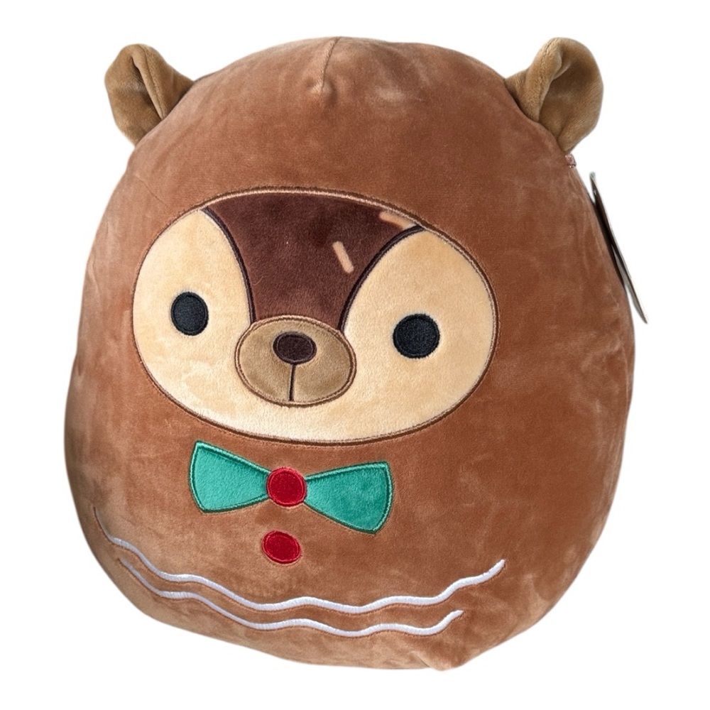 NWT 🎄Squishmallow “Hans” Hedgehog Christmas Winter Holiday Gingerbread 13” Plush